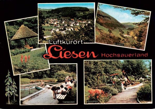 Liesen Hallenberg Hochsauerland Parkbank Panorama Liesetal Tretbecken Spielplatz
