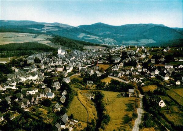 Winterberg  Hochsauerland NRW Fliegeraufnahme