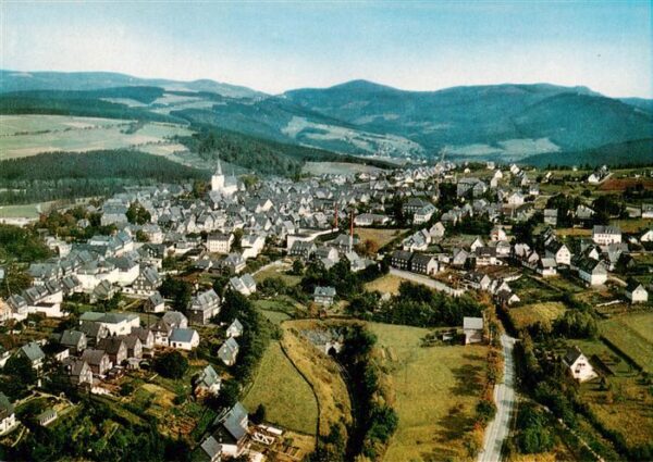 Winterberg  Hochsauerland NRW Fliegeraufnahme