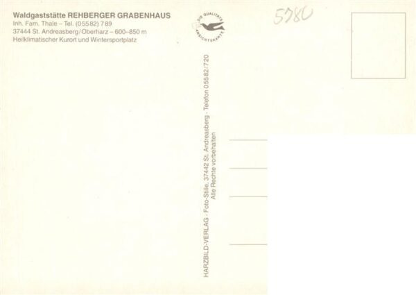 St Andreasberg Harz Rehberger Grabenhaus Geweih Tafel Gaststube Am Rossteinsloch – Bild 2