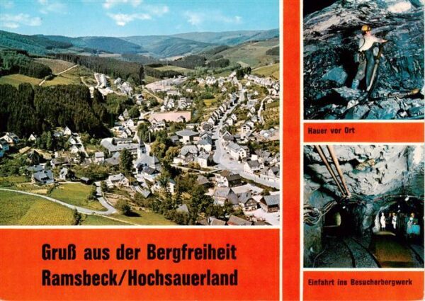 Ramsbeck Fliegeraufnahme Bergbaumuseum Hauer vor Ort Besucherbergwerk