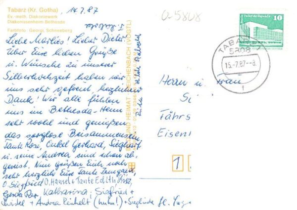 Tabarz Bad Tabarz Ev meth Diakoniewerk Diakonissenwerk Bethesda – Bild 2