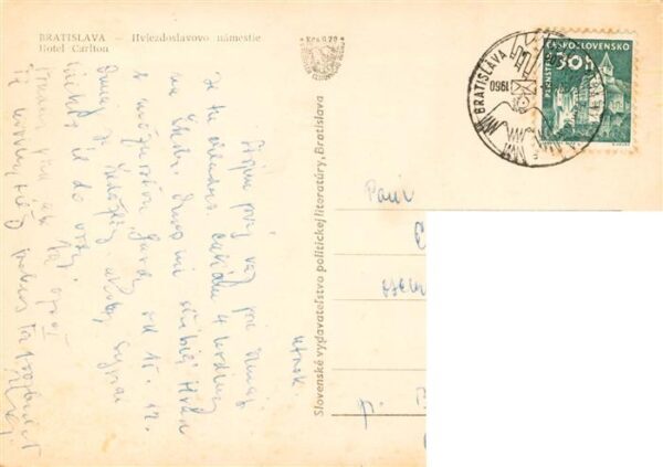 Bratislava Pressburg Pozsony SK Hviezdoslavovo namestie Hotel Carlton – Bild 2