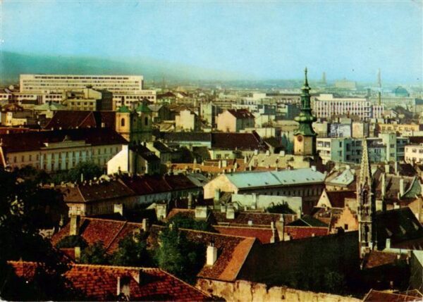 Bratislava Pressburg Pozsony SK Stadtblick von der Burg