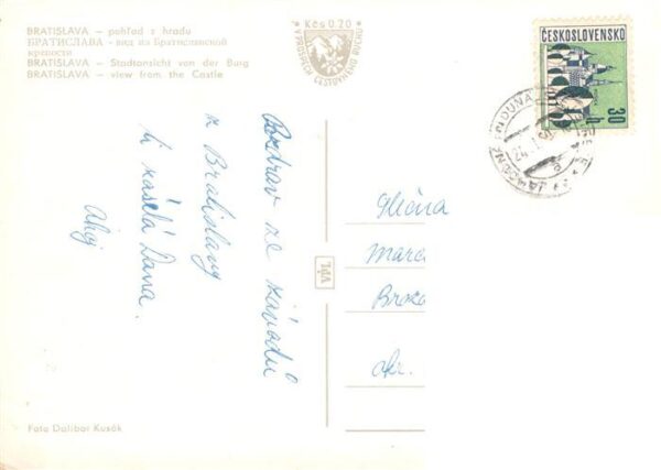 Bratislava Pressburg Pozsony SK Stadtblick von der Burg – Bild 2