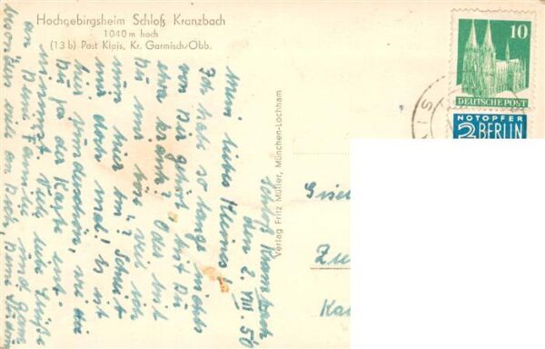 Klais Hochgebirgsheim Schloss Kranzbach – Bild 2