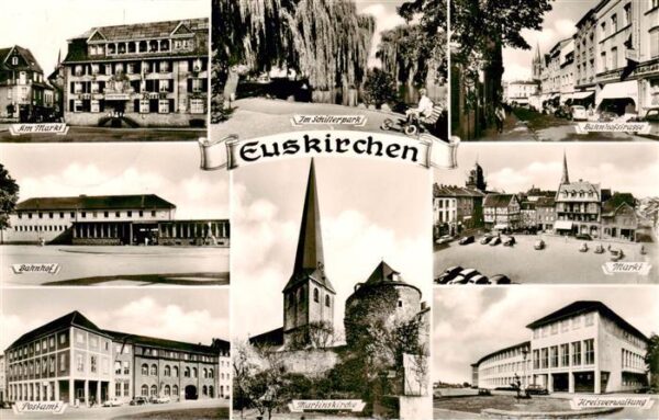 Euskirchen NRW Am Markt Im Schillerpark Bahnhofstrasse Bahnhof Markt Postamt Mar