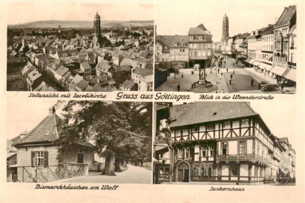 Goettingen  Niedersachsen Teilansicht mit Jacobikirche Weersderstrasse Bismarckh