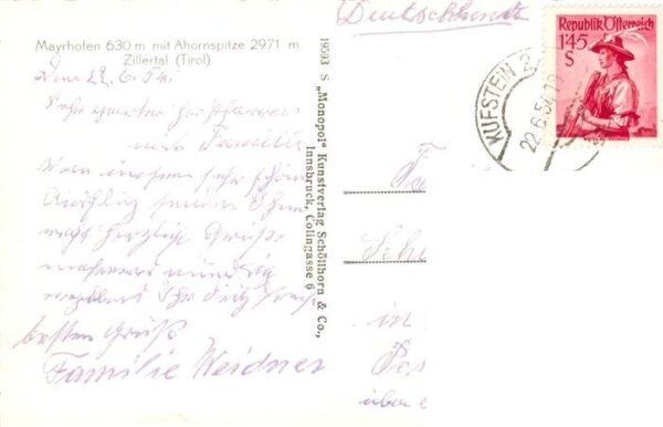 Mayrhofen Zillertal AT mit Ahornspitze – Bild 2