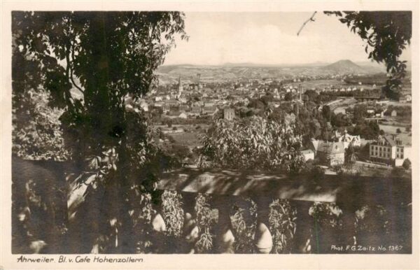 Ahrweiler Ahr Blick vom Cafe Hohenzollern