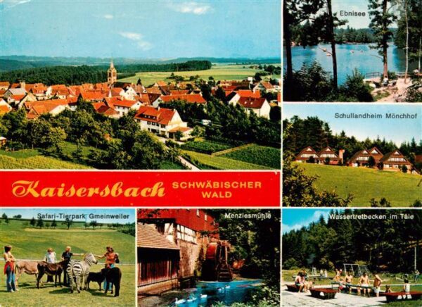 Kaisersbach  Welzheim Panorama Ebnisee Schullandheim Moenchhof Safari Tierpark G
