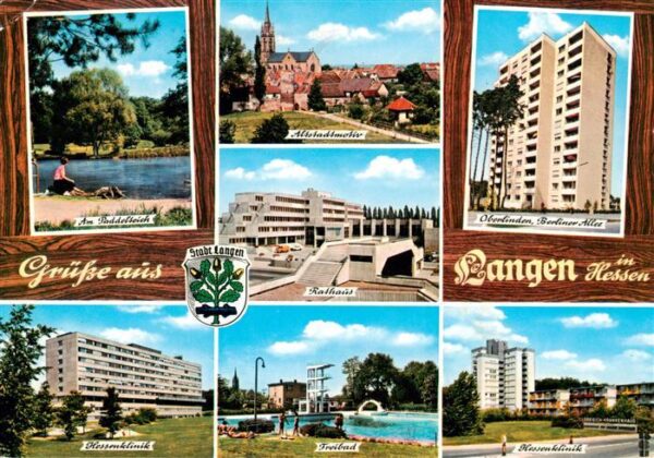 Langen Hessen Paddelteich Altstadt Rathaus Oberlinden Berliner Allee Hessenklini