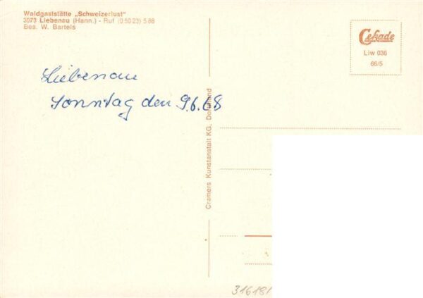 Liebenau Nienburg Waldgaststaette Schweizerlust Gastraum Terrasse – Bild 2
