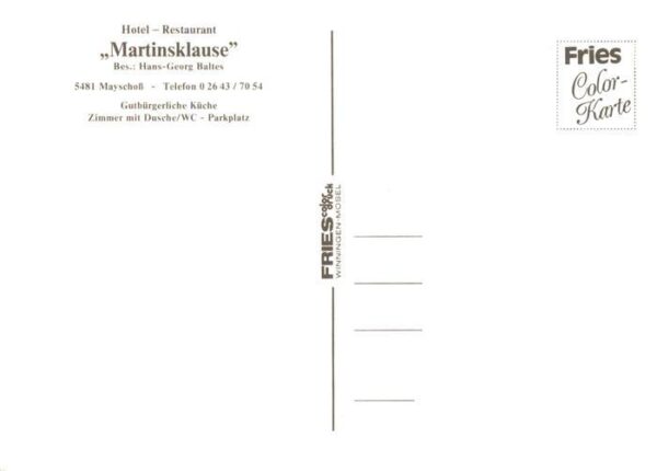 Mayschoss Ahr Hotel Restaurant Martinsklause Bar Gastraum Liegewiese – Bild 2