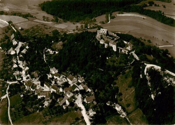Hohenrechberg Schwaebisch Gmuend Fliegeraufnahme
