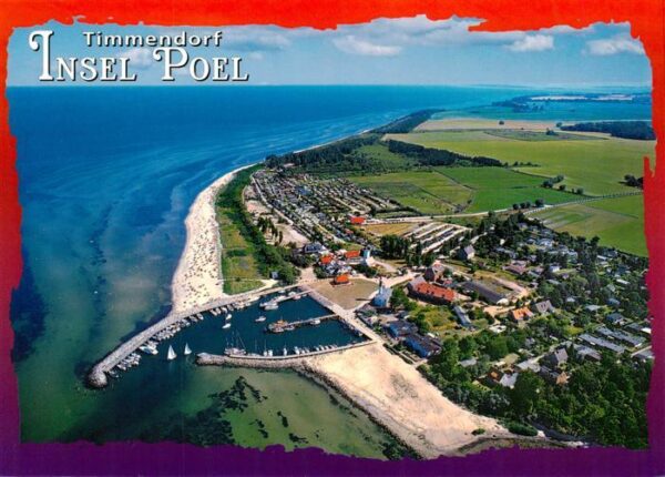 Timmendorf Insel Poel Fliegeraufnahme mit Yachthafen