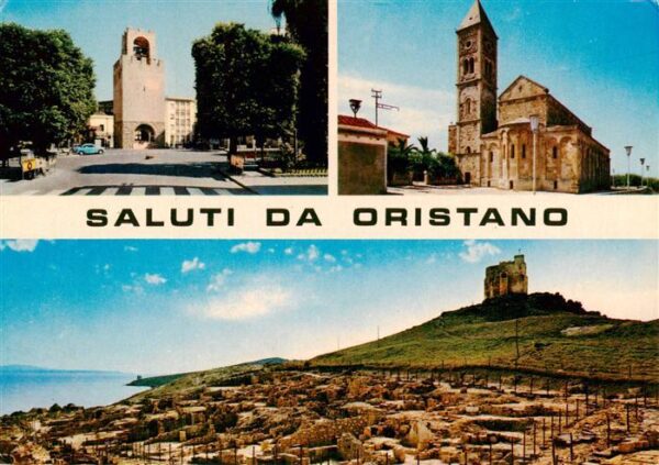 Oristano Piazza Roma e Torre S Cristoforo Basilica di S Giusta