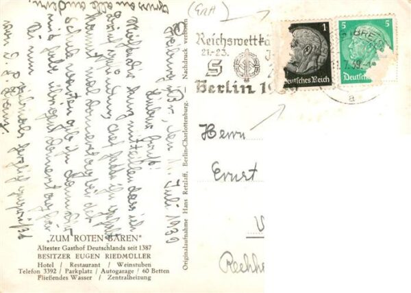 Freiburg Breisgau Weinstube Zum roten Baeren – Bild 2