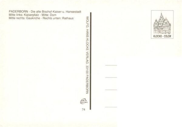 Paderborn Fliegeraufnahme mit Kirchen und Rathaus – Bild 2