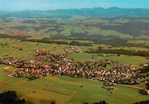 Scheidegg Allgaeu Bayern Fliegeraufnahme
