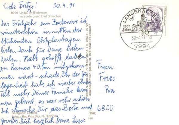 Lindau  Bodensee Fliegeraufnahme mit Bad Schachen – Bild 2