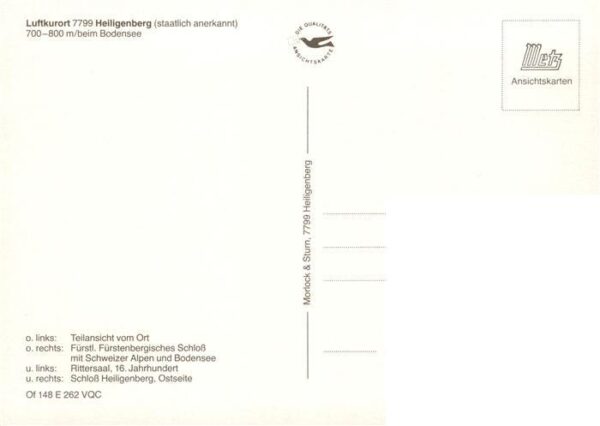 Heiligenberg Baden Panorama Schloss Saal – Bild 2