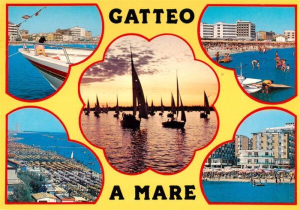 Gatteo Mare IT Teilansichten Segeln Surfen Strand