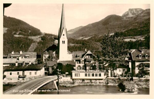 Zell Ziller Tirol AT mit Gerlossteinwand