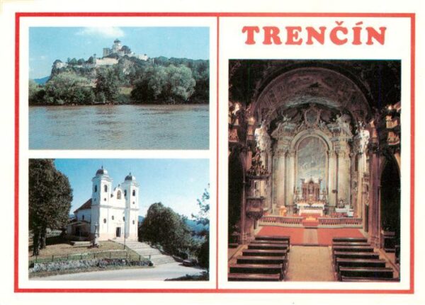 Trencin Trentschinteplitz SK Hrad Kostolik na Skalke Interier kostola u Piaristo
