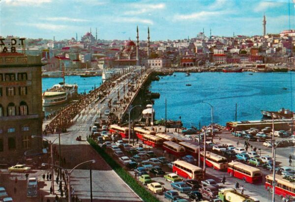 Istanbul Constantinopel TK Galata Bridge on the Golden Horn