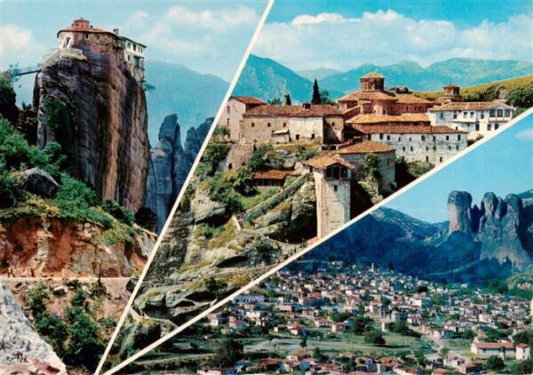Meteora Monastero Metamorphoris Greece Teilansichten