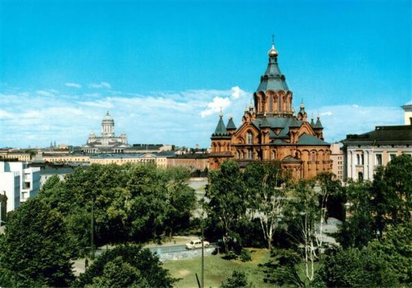 Helsinki Suomi Uspenski Kathedrale mit Dom