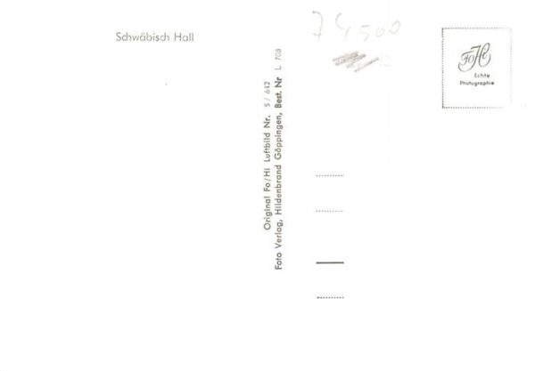 Schwaebisch Hall Fliegeraufnahme – Bild 2