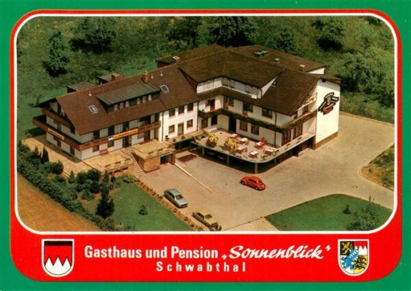Schwabthal Gasthaus Pension Sonnenblick Fliegeraufnahme