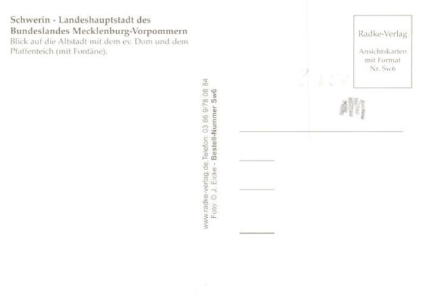 Schwerin  Mecklenburg Fliegeraufnahme von Altstadt und Dom – Bild 2