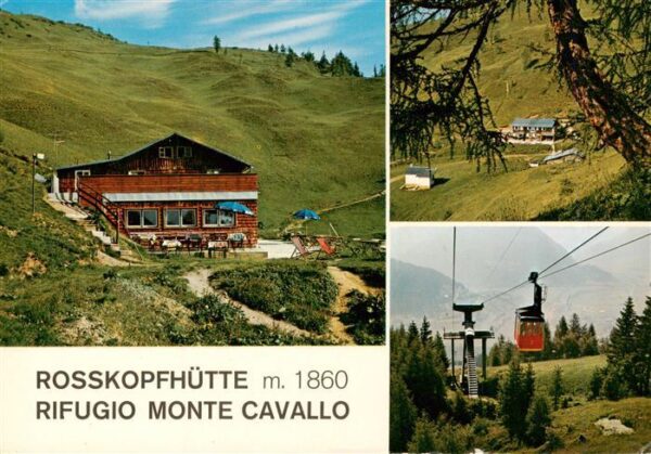 Rosskopfhuette 1860m Rifugio Monte Cavallo IT Teilansichten Seilbahn