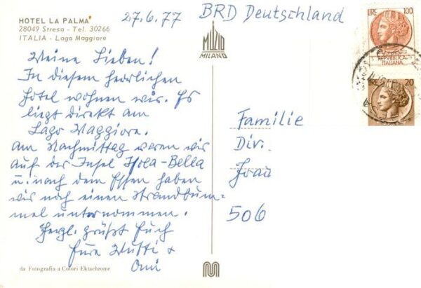Stresa Borromeo Lago Maggiore IT Hotel La Palma – Bild 2
