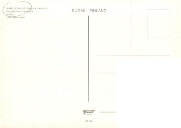 Karigasniemi Utsjoki Lappland Suomi Ailigastunturi taustalle Kirkko Vaelimaeen b – Bild 2