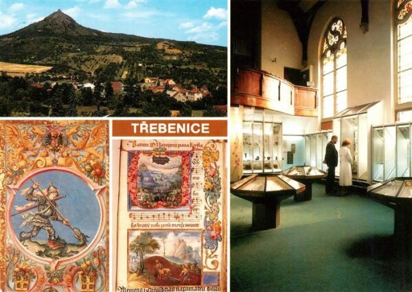Trebenice Trebnitz Boehmen CZ Celkovy pohled s hradem Kostalovem Muzeum ceskeho