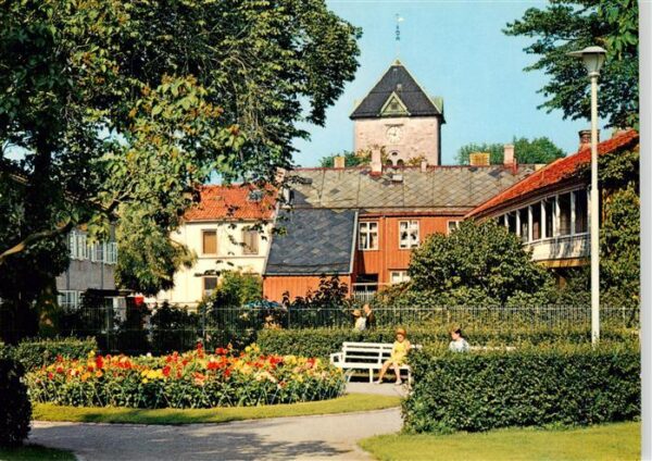 Trondheim Trondhjem Norge Fra Radhusparken mot ar frue kirke
