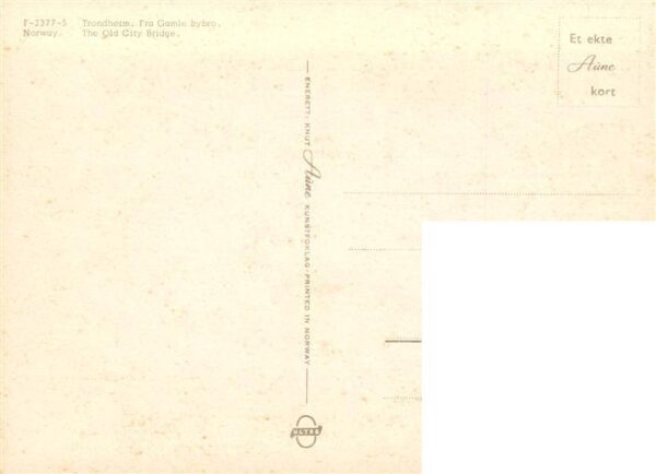 Trondheim Trondhjem Norge Fra Gamle bybro – Bild 2