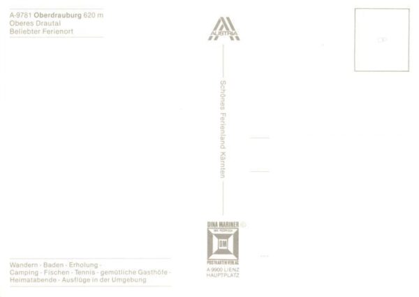 Oberdrauburg Kaernten AT Panorama Marktplatz Gasthof Post Ades Markt – Bild 2