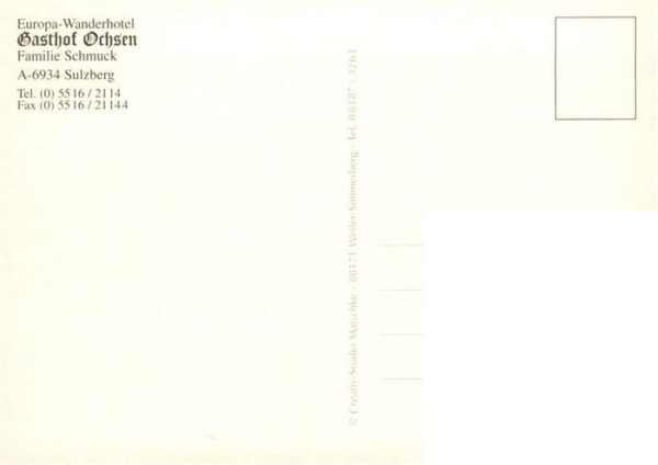 Sulzberg Vorarlberg AT Gasthof Ochsen Gastraum Panorama Biber – Bild 2
