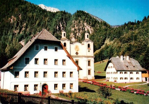 St Martin Lofer AT Haus der Besinnung mit Wallfahrtskirche Maria Kirchenthal