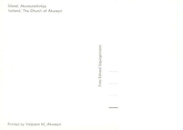 Akureyri Iceland Akureyrarkirkja – Bild 2