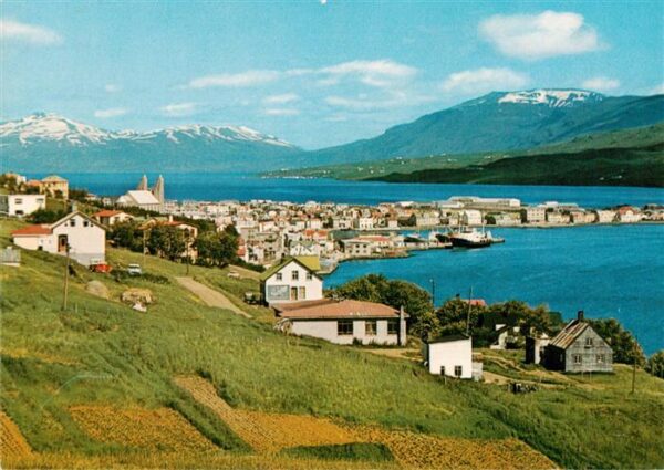 Akureyri Iceland Kaldbakur I baksyn