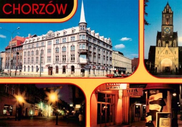 Chorzow Koenigshuette Oberschlesien PL Teatr Rozrywki Kosciol Antoniego Pasaz ha