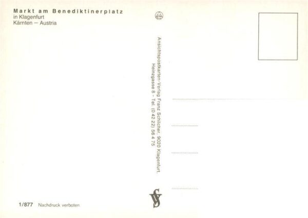 Klagenfurt Woerthersee AT Markt am Benediktinerplatz Teilansichten – Bild 2