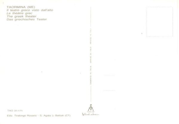 Taormina Sicilia IT Griechisches Theater Fliegeraufnahme – Bild 2
