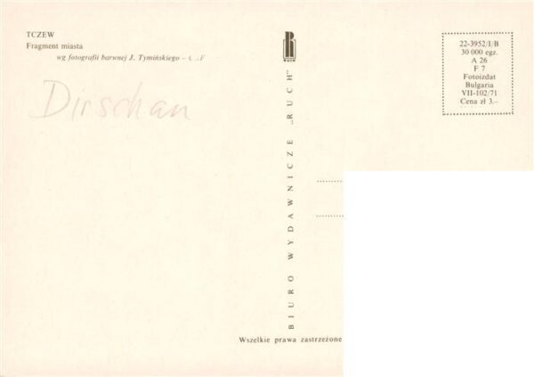 Tczew Dirschau Westpreussen PL Fragment miasta – Bild 2
